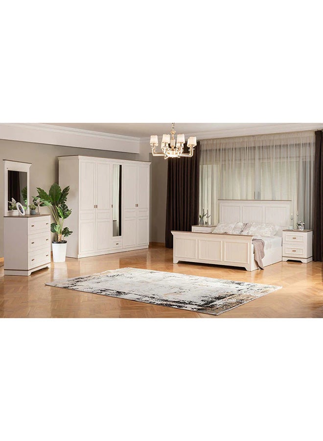 MK Kabbani Furniture Tiffany 5 Door Wardrobe with mirror  - Image 3