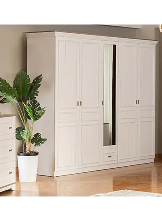MK Kabbani Furniture Tiffany 5 Door Wardrobe with mirror  - Image 1