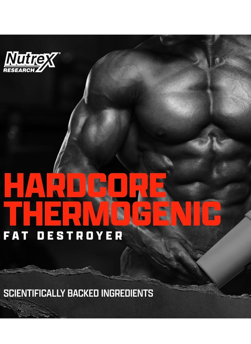 Nutrex Research Lipo 6 Hardcore Maximum Fat Burner, 60 Capsules  - Image 2