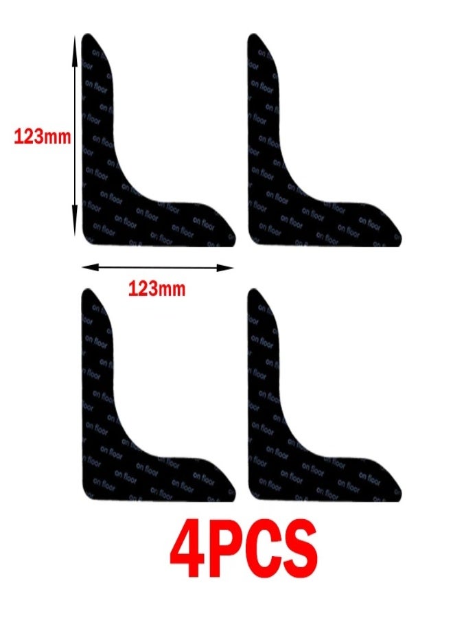 ارواق لاصقات زوايا السجاد المضادة للانزلاق – قابلة للغسل وإعادة الاستخدام – اختر الكمية: 4 / 6 / 8 / 10 / 12 / 16 قطع - Image 1