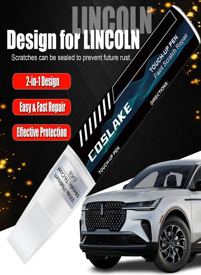 COSLAKE Car Touch Up Paint(Blue Panther Metallic(CV)) for LINCOLN, Car Paint Scratch Repair Kit, Quick & Easy Solution to Repair, 2 in 1 Scratch Remover Pen with 2PCS Disposable Micro Applicators - Image 2