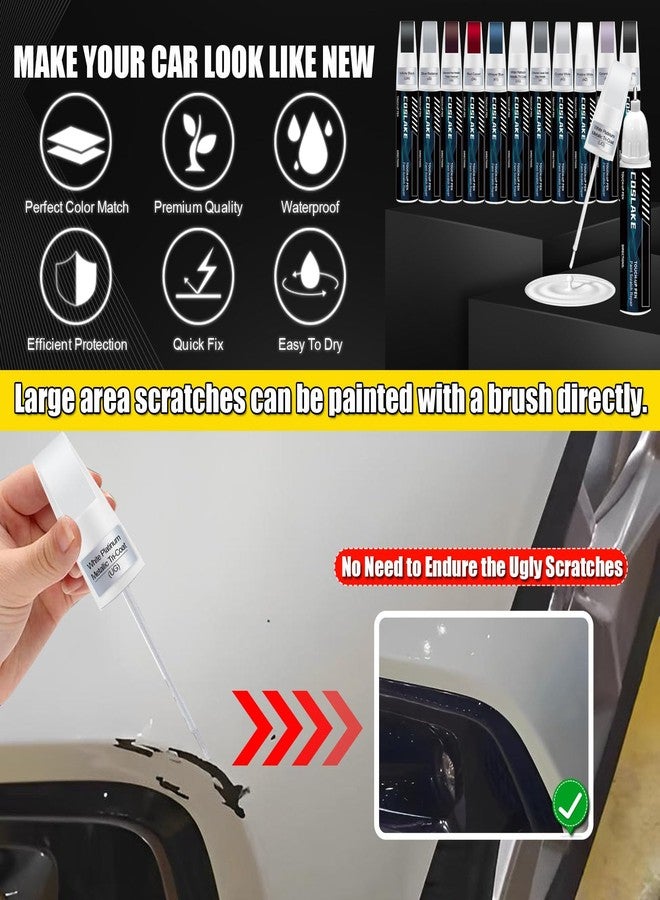 COSLAKE Car Touch Up Paint(Blue Panther Metallic(CV)) for LINCOLN, Car Paint Scratch Repair Kit, Quick & Easy Solution to Repair, 2 in 1 Scratch Remover Pen with 2PCS Disposable Micro Applicators - Image 4