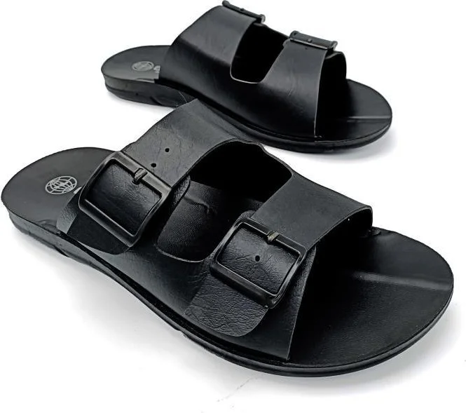 Gezer Men's Slippers with Travel Buckle, Home Slippers, Comfortable and Noise-Proof Sole