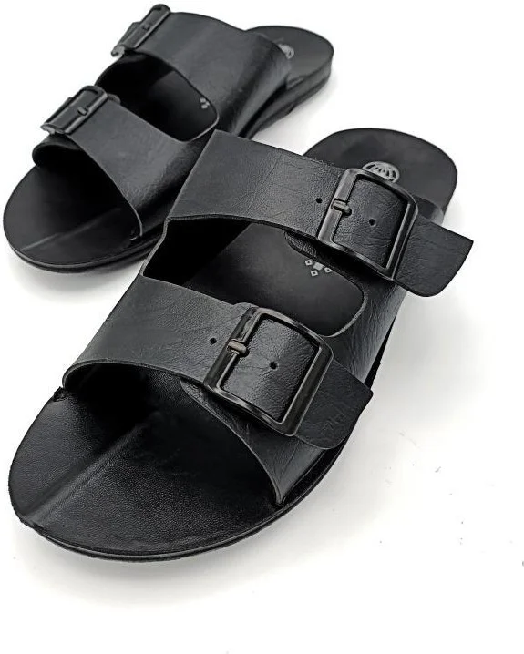 Gezer Men's Slippers with Travel Buckle, Home Slippers, Comfortable and Noise-Proof Sole