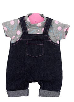 Clothes Only Bluejw Doll Clothes for 18 Inches Girl 40cm Chevrolet Doll Figurine Clothes Denim Suspenders Jumpsuit Denim Pants Set With Shoulder Strap Denim Pants Set (Excluding Baby)