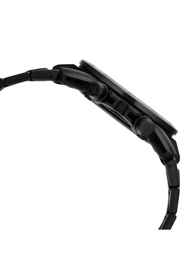 CASIO ساعة أنالوج-رقمية شمسية EDIFICE ECB-2000DC-1BDF، 47.8 مم قرص أسود، علبة كربونية مع سوار من الفولاذ المقاوم للصدأ مطلي باللون الأسود، بلوتوث، 100 م مقاومة للماء - Image 4