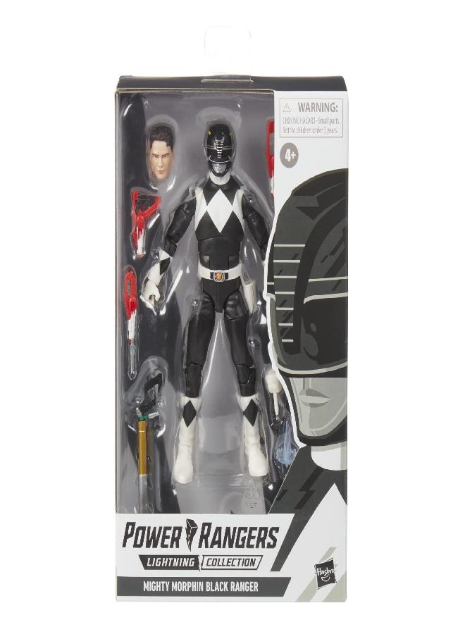 Power Rangers Lightning Collection Mighty Morphin Black Ranger 6-Inch Premium Collectible Action Figure Toy with Accessories - Image 2