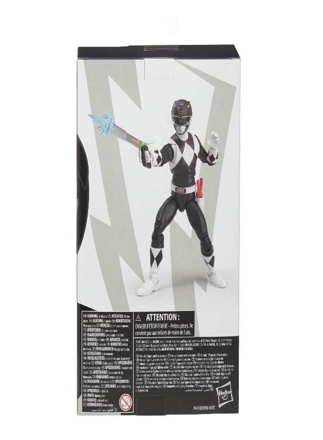 Power Rangers Lightning Collection Mighty Morphin Black Ranger 6-Inch Premium Collectible Action Figure Toy with Accessories - Image 3