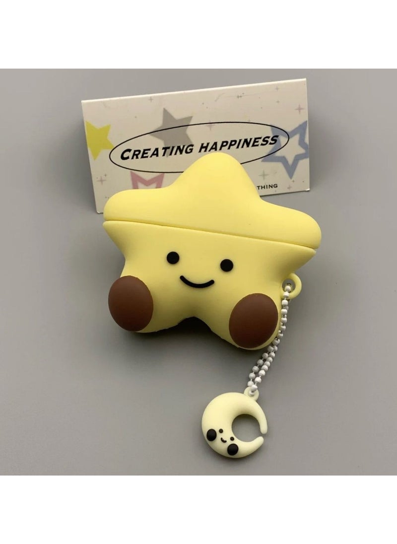 ICARLUS For AirPods 3 Case 3D Cartoon Cute Silicone Earbuds Cover - Stars  - Image 2