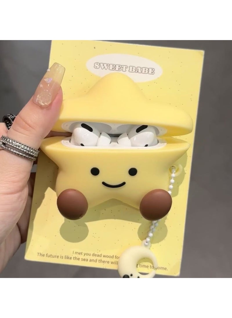 ICARLUS For AirPods 3 Case 3D Cartoon Cute Silicone Earbuds Cover - Stars  - Image 3