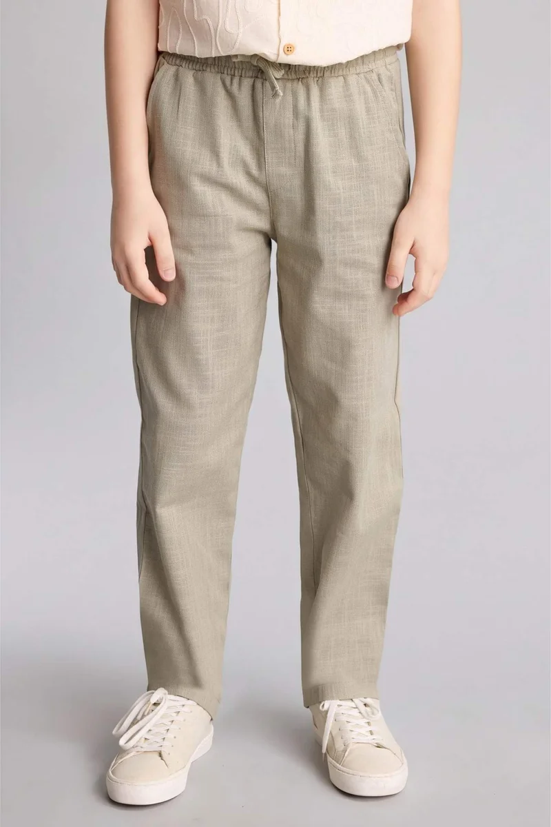 DeFacto Regular Fit Cotton Trousers