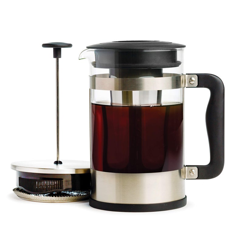 Primula 2in1 Coffee Maker Make French Press Coffee and Cold Brew Coffee in One Coffee Maker Comfort Grip Handle Durable Glass Carafe Perfect 6 Cup Size