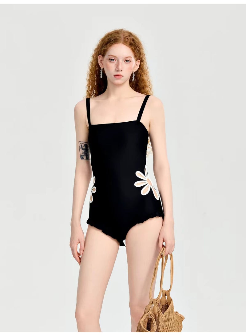VENTRA Female One-Piece Swimsuit, Conservative Slimming and Belly Covering Swimming Sports Swimsuit - Image 1