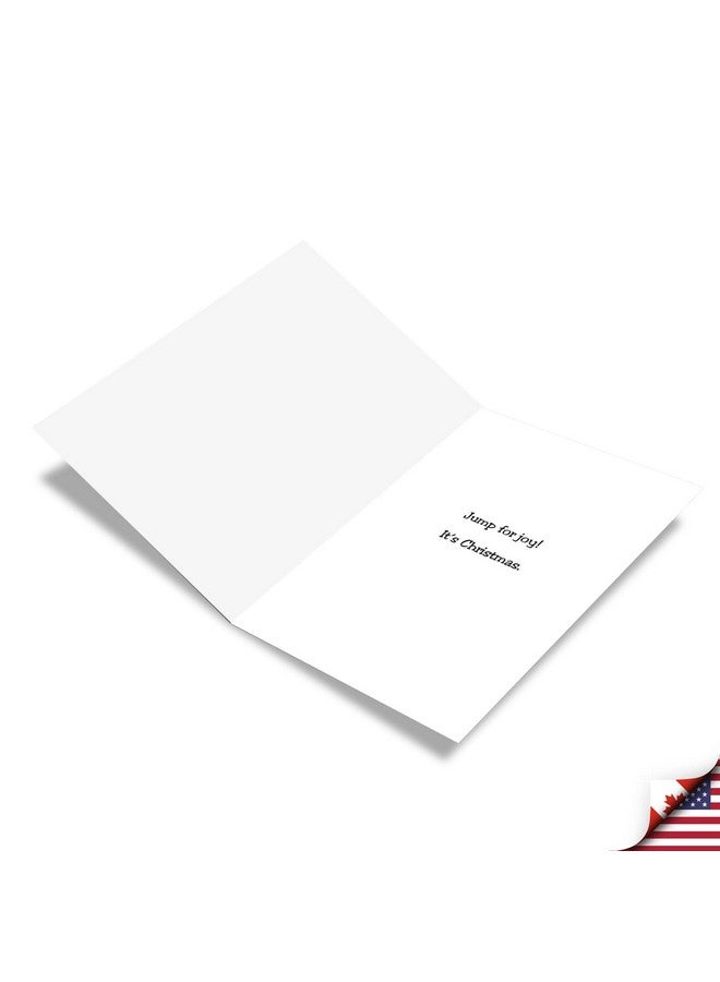 NobleWorks Pack of 12 Funny Christmas Greeting Cards with Envelopes, Humor Holiday for Men and Women (1 Design, 12 Cards) - Reindeer Can Fly B5802 - Image 2