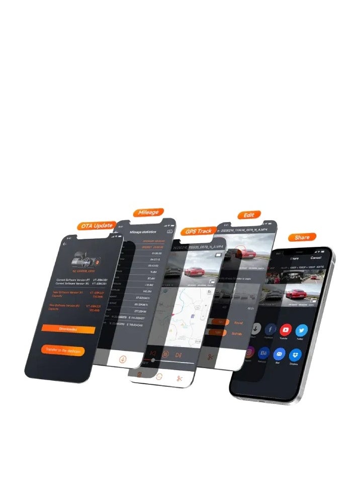 Vantrue - 4 Channel Dash cam | Sony latest STARVIS 2 | 3.19 IPS Screen | Voice Controlled | Vantrue NEXUS 5 - Image 1