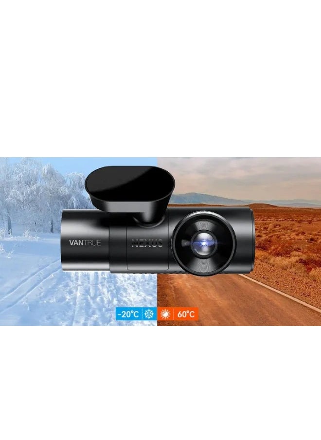 Vantrue - 4 Channel Dash cam | Sony latest STARVIS 2 | 3.19 IPS Screen | Voice Controlled | Vantrue NEXUS 5 - Image 1
