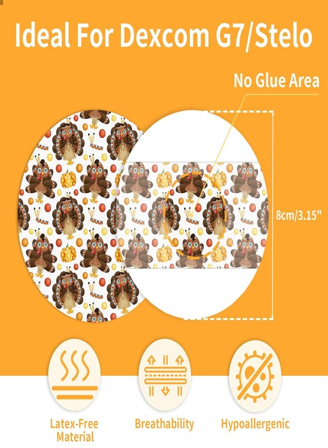 Kuruyo ٢٠ قطعة من لصقات G7 و Stelo المقاومة للماء والعرق، خالية من اللاتكس ومضادة للحساسية، تدوم ١٥ يومًا، أغطية لاصقة لأجهزة استشعار مراقبة الجلوكوز المستمرة (CGM) لعيد الميلاد، بدون ثقب، ٥ تصاميم احتفالية - Image 4