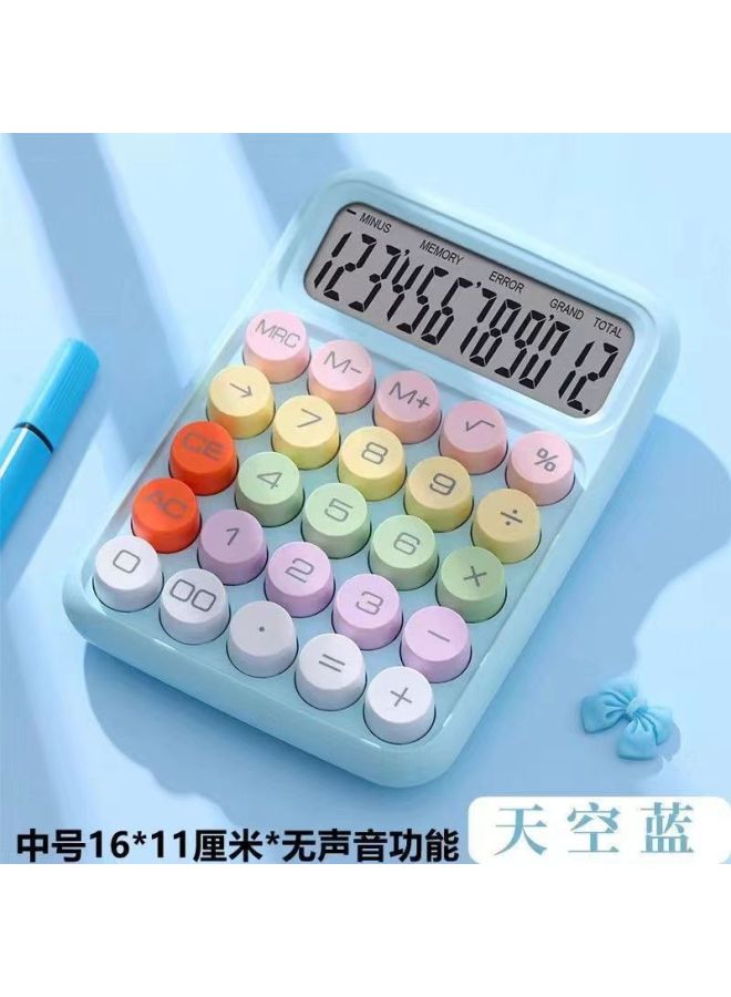 New 12-digit Flexible Keyboard Computer Mute Financial Office Calculator For Students
