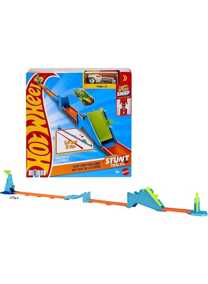 Hot Wheels Mattel Hot Wheels Champion Stunt Tracks Slam Jump Challenge JHK76 - Image 2
