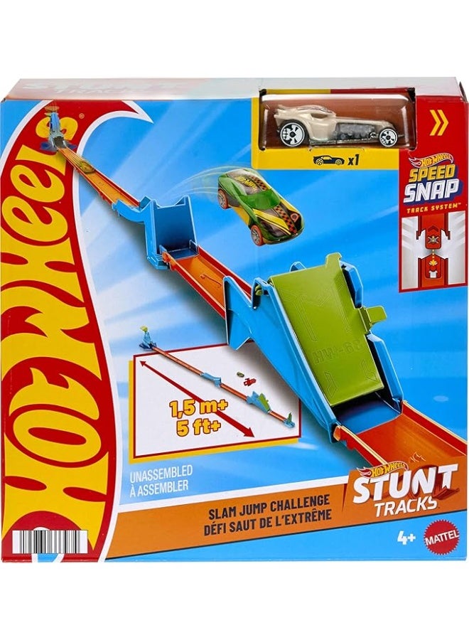 Hot Wheels Mattel Hot Wheels Champion Stunt Tracks Slam Jump Challenge JHK76 - Image 1