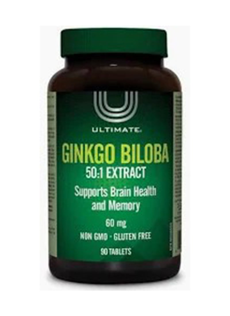 Ultimate Ginkgo Biloba 50:1 Extract Tablets 90'S 