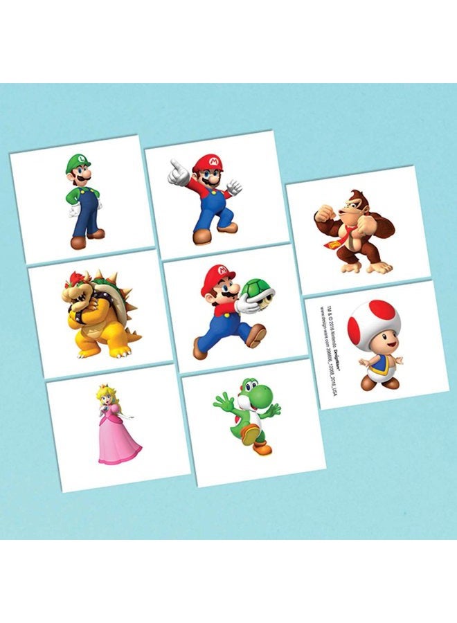 Super Mario Brothers Tattoos, Party Favor