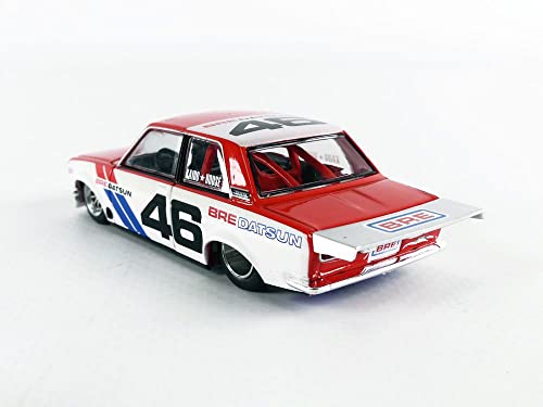 Mini GT TSM Model Datsun 510 Pro Street Version 2 #46 BRE Red and White (Designed by Jun Imai) Kaido House 1/64 Diecast Model Car by True - Image 4