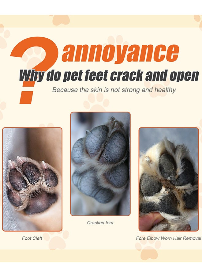 YEGBONG 50g Dog Paw Balm Pet Paw Wax Moisturizer Paw Pad Lotion Protects and Heals Dry Cracked Damaged Paws Foot Pads for Cats Dogs  - Image 2