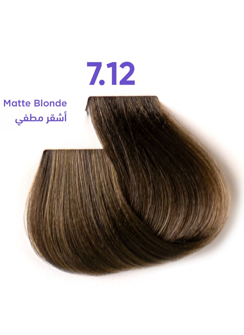 وان بي - صبغة الشعر تريس تونز من 1B المعززة بالتيروسين أشقر مطفي (7.12) 100 مل - Image 1