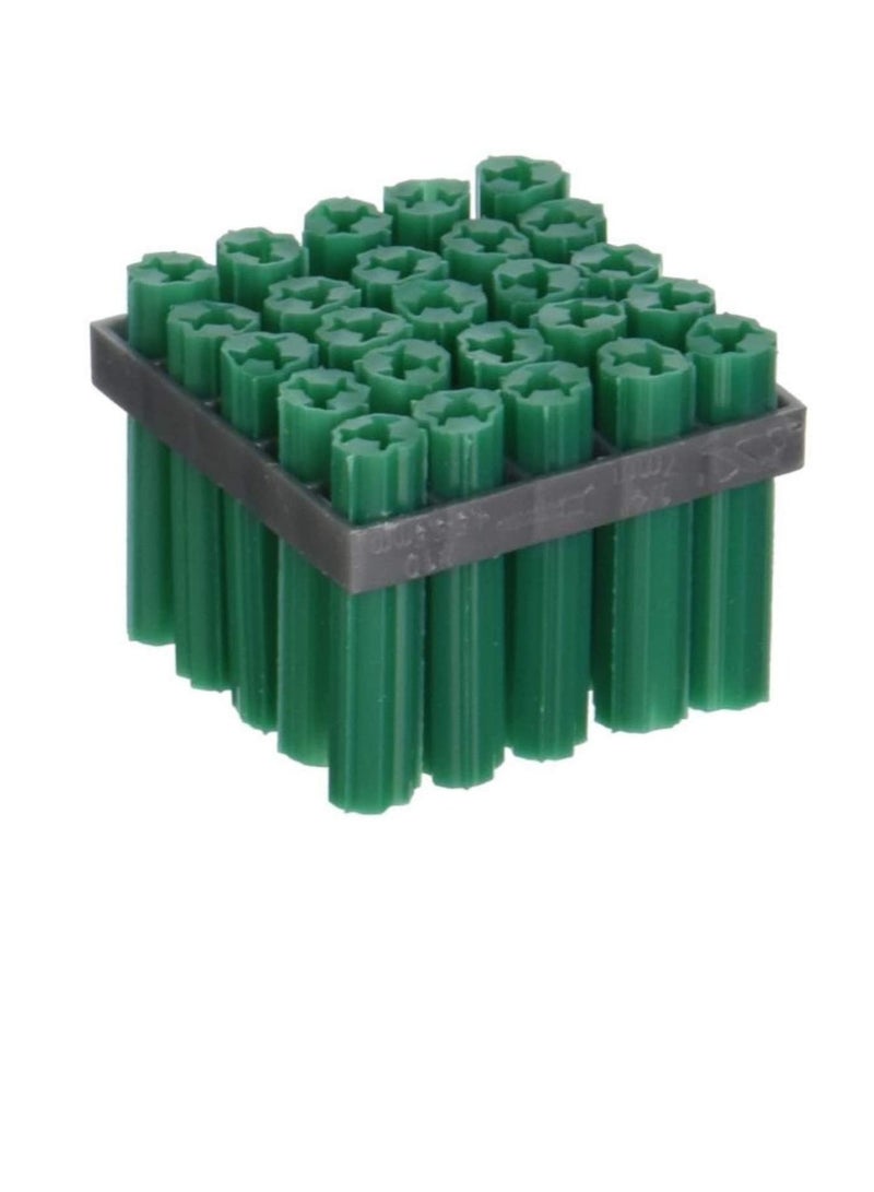 Perfect Expandet Plug Nylon Column Expansion Screw Anchor Plug Wall Plugs, Drywall Plugs (Pack of 100 Nos) (7mm - 2Inch - Green) - Image 2