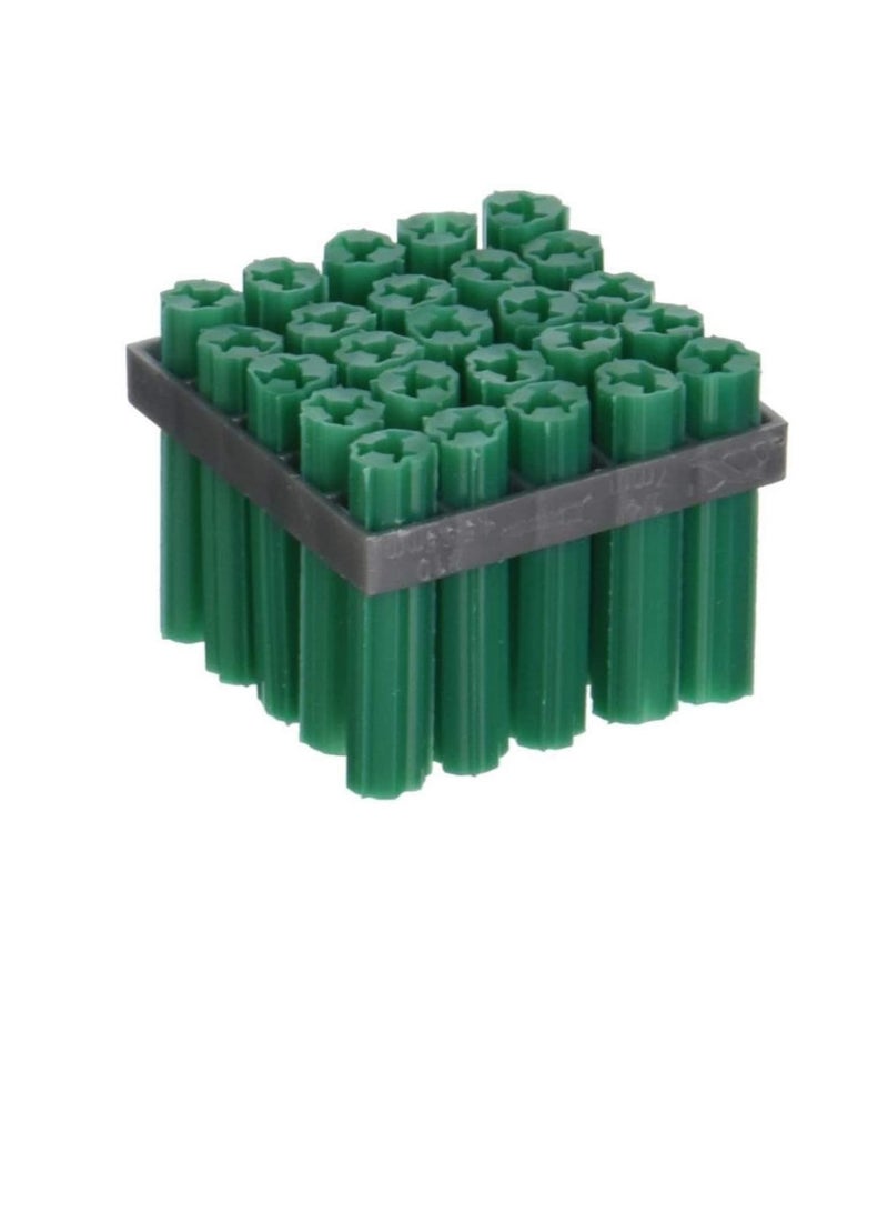 Perfect Expandet Plug Nylon Column Expansion Screw Anchor Plug Wall Plugs, Drywall Plugs (Pack of 100 Nos) (7mm - 2Inch - Green) - Image 1