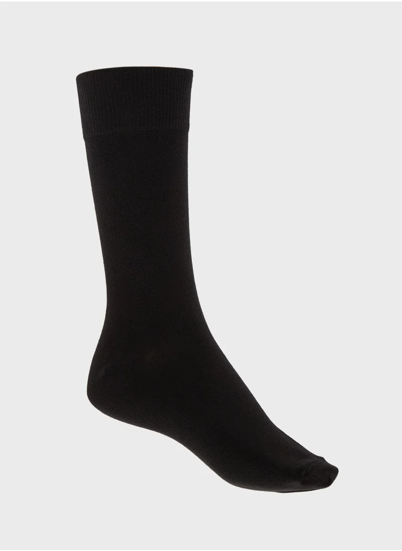 Seventy Five Basics 3 Pack Crew Socks with Antibacterial Finish