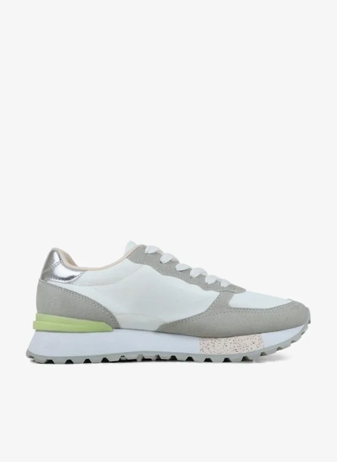 جاب Women Panelled Lace-Up Sneakers