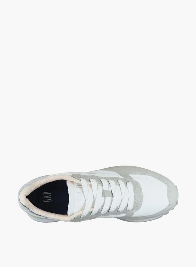 Gap WHITE Women Panelled Lace-Up Sneakers for Women | Best Price UAE