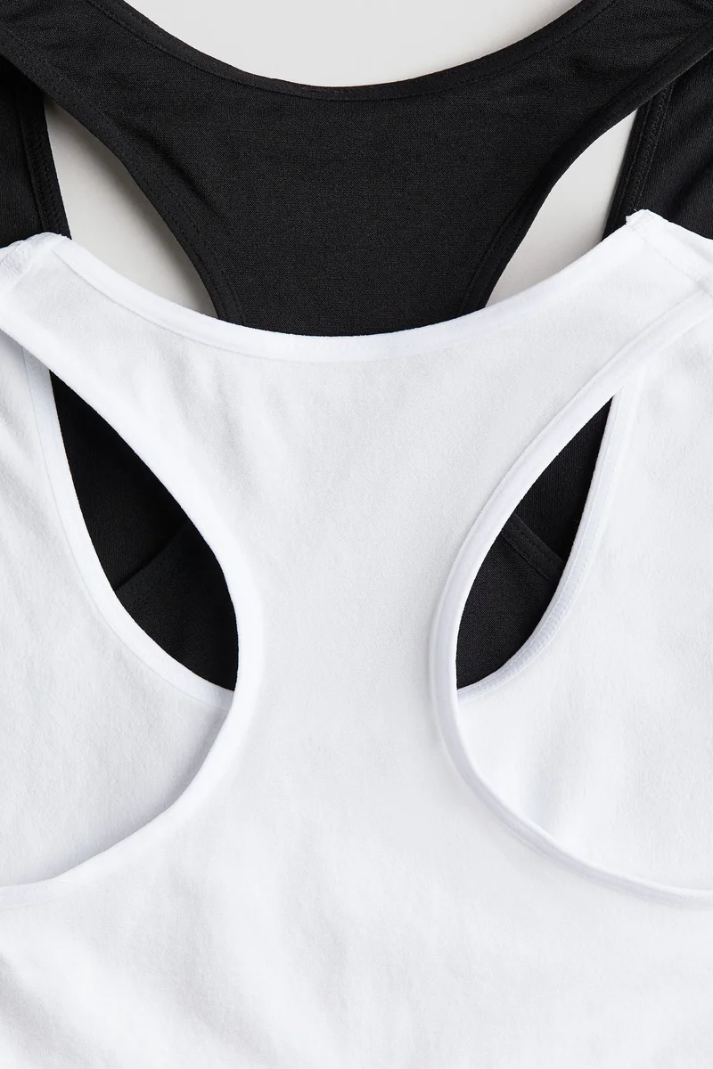 H&M 2-pack seamless tops
