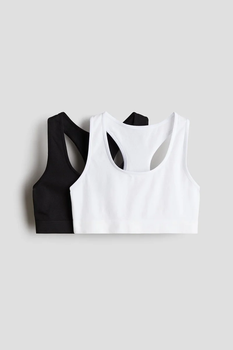 H&M 2-pack seamless tops