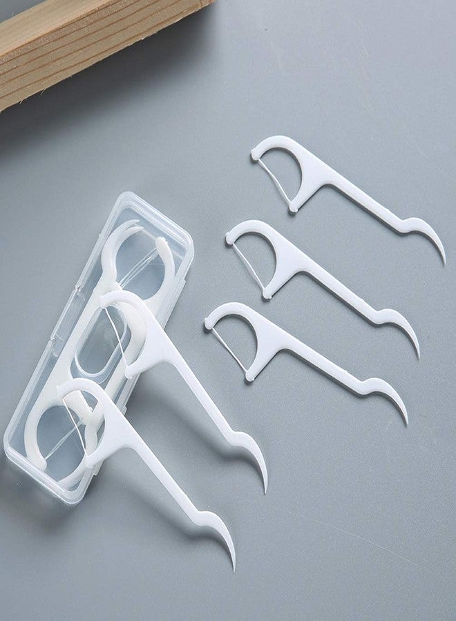 Teensery 100 Pcs Disposable Dental Floss Sticks Teeth Cleaner Oral Care with Portable Plastic Case - Image 4