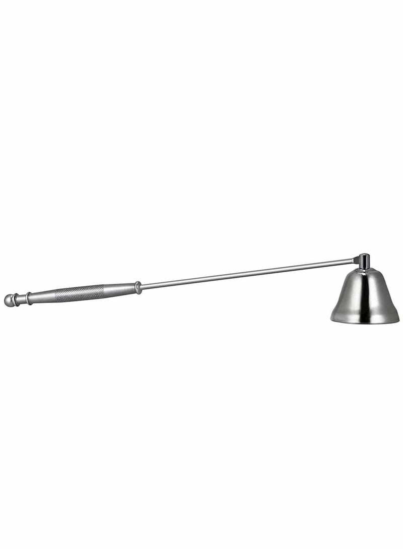 Y&D Candle Snuffer, Jingle Bell Shape Stainless Steel Care Tool, Modern Shaped Polished Steel, Long Handle Wick Snuffer for Safely Extinguish Candles - Image 1