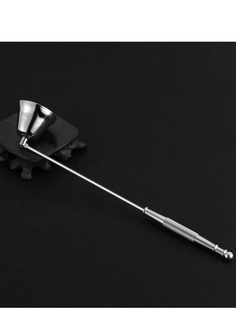 Y&D Candle Snuffer, Jingle Bell Shape Stainless Steel Care Tool, Modern Shaped Polished Steel, Long Handle Wick Snuffer for Safely Extinguish Candles - Image 4