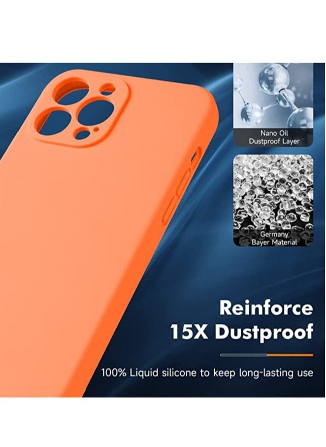 Raxoom iPhone 14 Pro Max, [Compatible with MagSafe] [Soft Microfiber Lining] Shockproof Slim Silicone Phone Case for iPhone 14 Pro Max,6.7 inch,Orange - Image 4