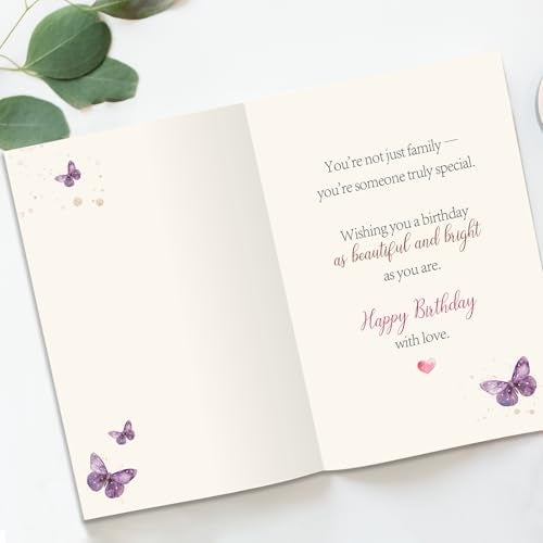 Beixian Funny Birthday Card for Daughter-in-Law, Wonderful Yet Heartfelt Greetings from Mother-in-Law-8x5.3 Inches, Double-Sided - Image 2