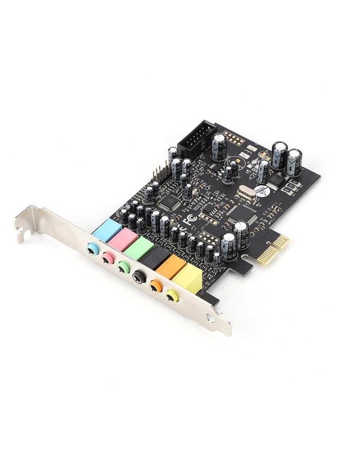 Thoraya 1 pcs PCI-E 7.1 HiFI High Fidelity 8 Track Internal Surround PCI Sound Card Black  - Image 3