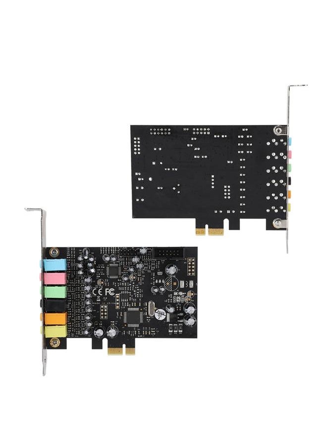 Thoraya 1 pcs PCI-E 7.1 HiFI High Fidelity 8 Track Internal Surround PCI Sound Card Black  - Image 5