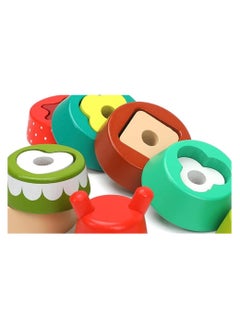 Generic Wooden Shape Sorting Stacking Toy – Rainbow Stacker Learning Toy for Toddlers, Best Educational Gift for Boys & Girls, Brain Development Toy for Ages 1-3  - Image 5