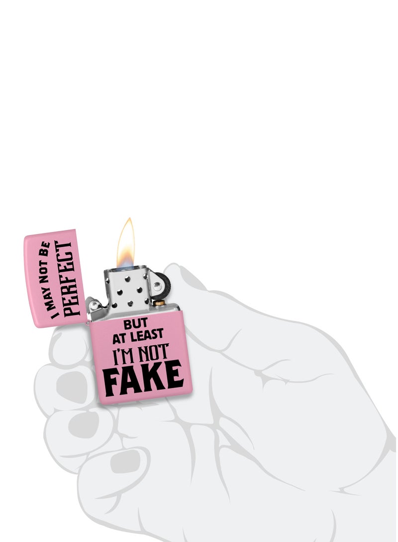 Zippo Ci404934 238 قد لا أكون وردي غير لامع مقاوم للرياح تصميم - Image 5