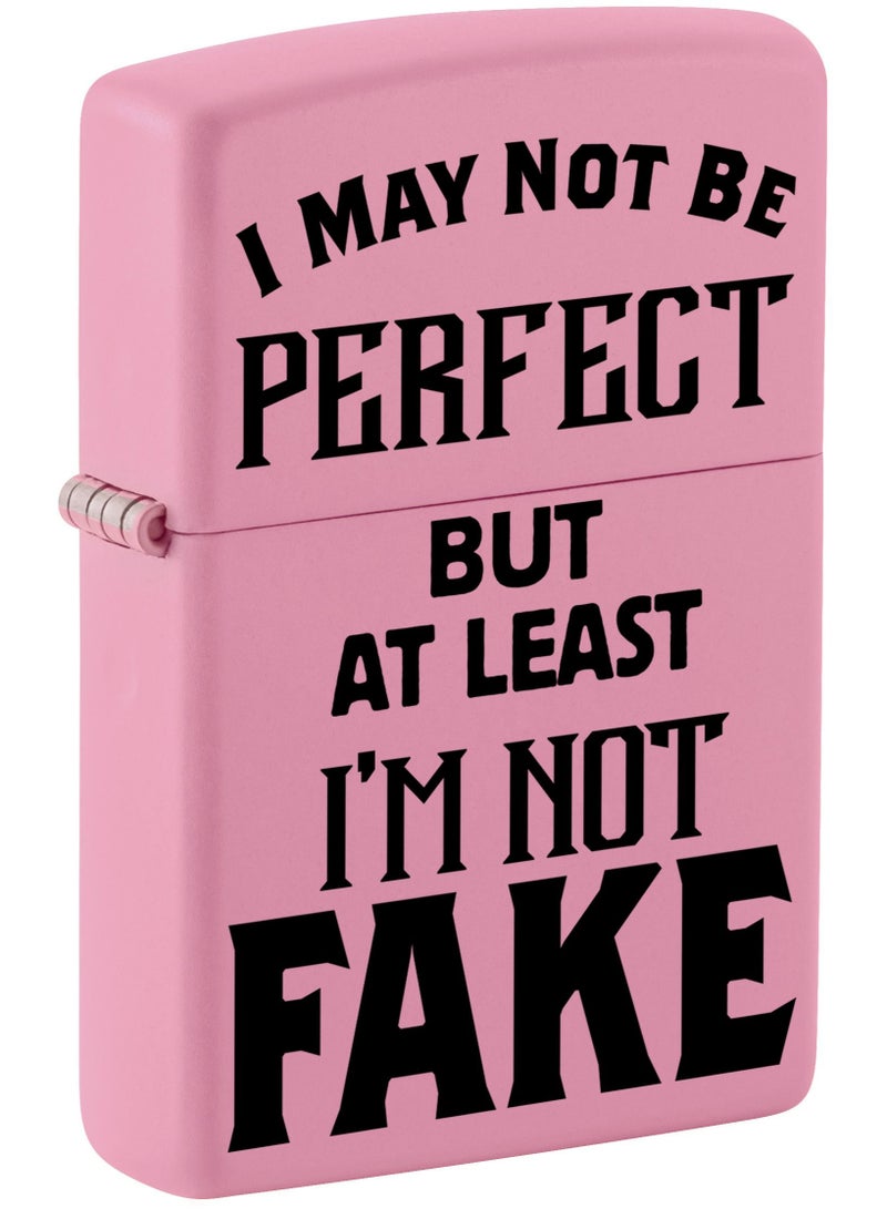 Zippo Ci404934 238 قد لا أكون وردي غير لامع مقاوم للرياح تصميم - Image 1