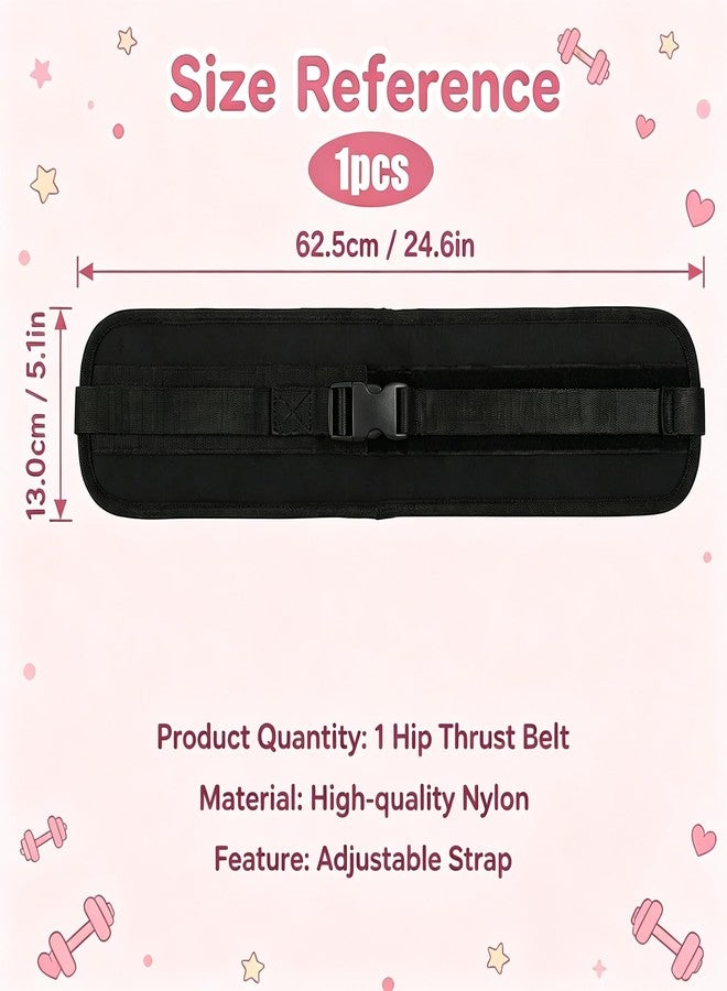 NCXFTP Hip Thrust Belt, Hip Thrust Belt for Dumbbells and Weights, Enhanced Support for Glute Bridge Exercises and Weighted Squat Training, Adjustable Strap Non-Slip Safety for Home Fitness Strength Sessions - Image 2
