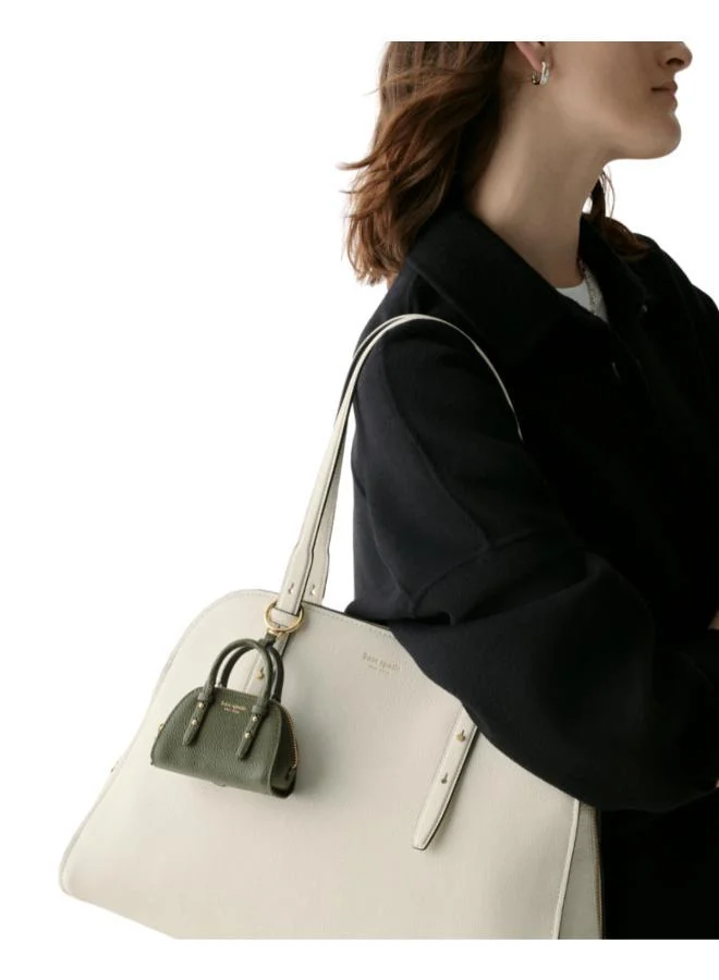 Kate Spade Charmed Pebbled Leather Nano Carryall Bag Charm
