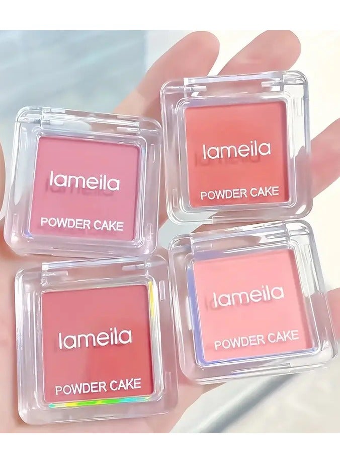Lameila لوحة أحمر خدود عارية خفيفة الوزن للمكياج اليومي الطبيعي - لون أحادي اللون للمبتدئين والنساء COLOR 4 - Image 2