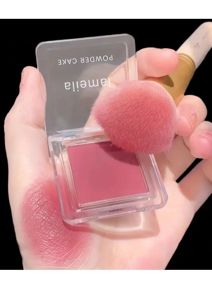 Lameila لوحة أحمر خدود عارية خفيفة الوزن للمكياج اليومي الطبيعي - لون أحادي اللون للمبتدئين والنساء COLOR 4 - Image 3